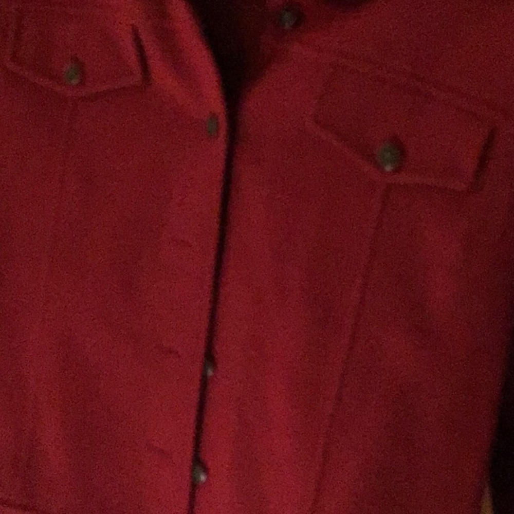 Red Button-Up Jacket - image 4